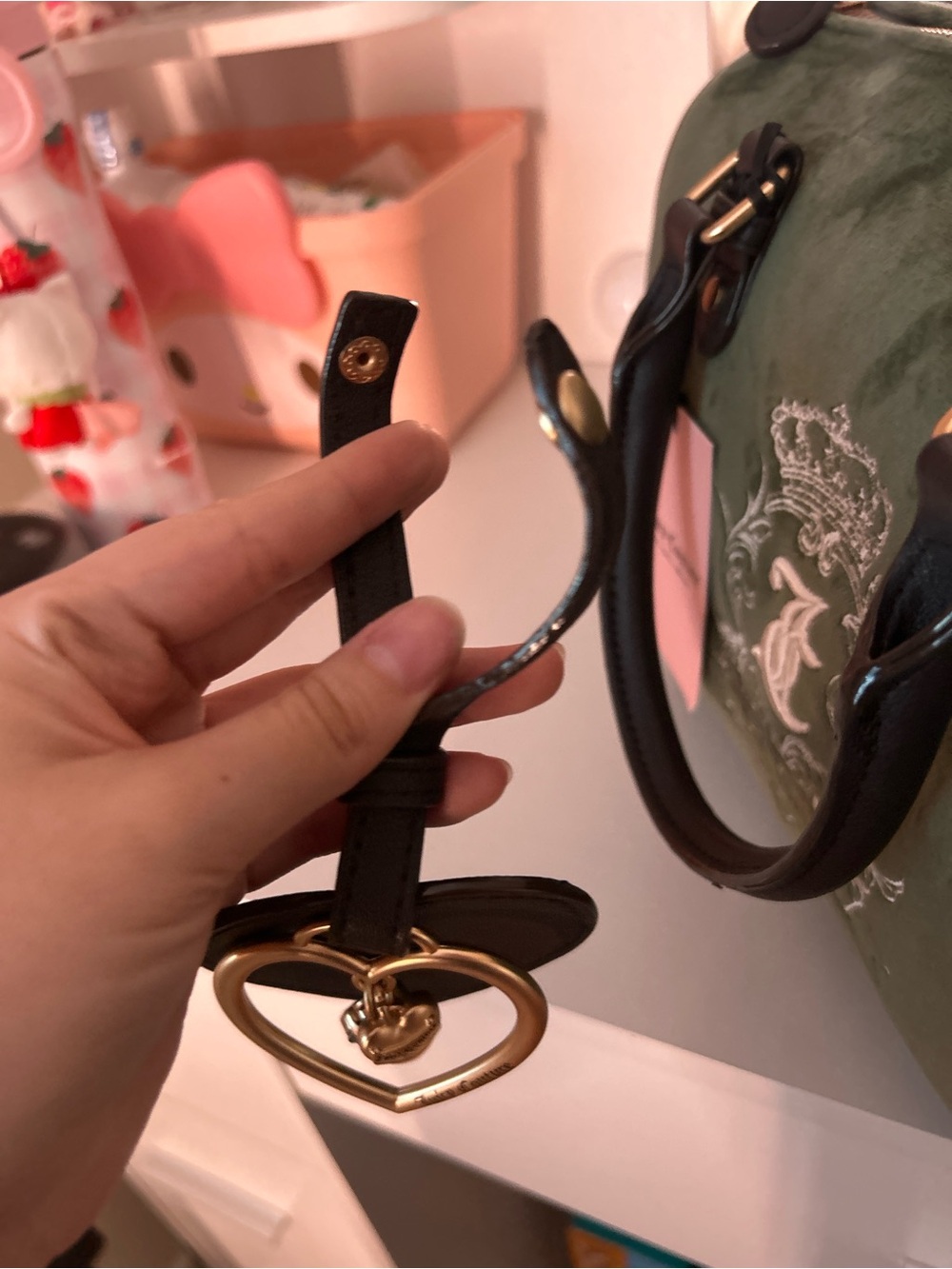 Juicy Couture Need More Juicy Satchel Bag NWT Supergreens
